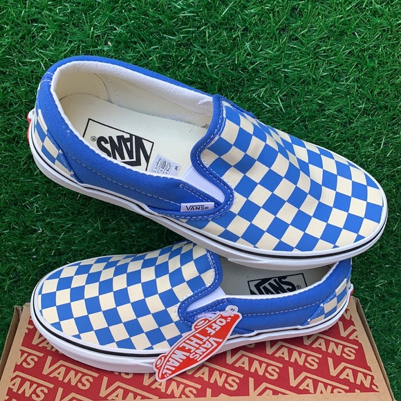 VANS CLASSIC SLIP ON CHKRBRD NEBULAS Bl/Trwht WMNS - Picture 14 of 16